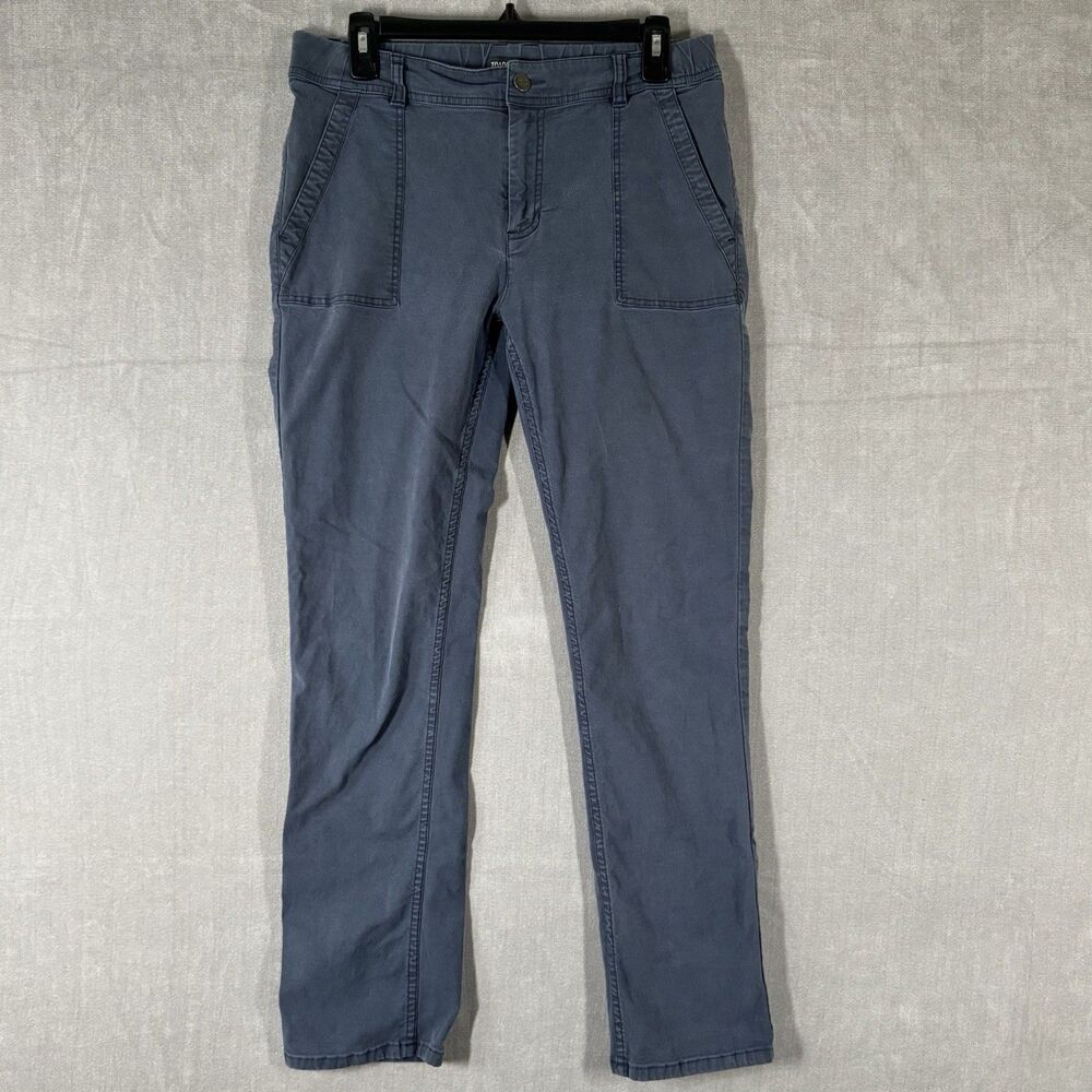 Toad & Co Womens Sz 10 Earthworks High Rise Pants Blue Gorpcore Utility Hiking